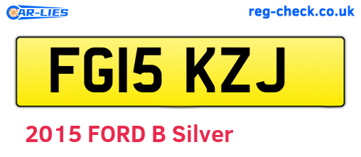 FG15KZJ are the vehicle registration plates.