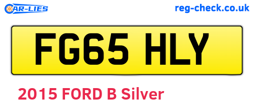FG65HLY are the vehicle registration plates.