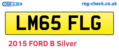 LM65FLG are the vehicle registration plates.