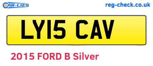 LY15CAV are the vehicle registration plates.