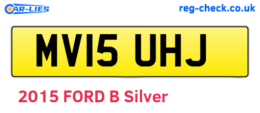 MV15UHJ are the vehicle registration plates.