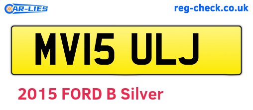 MV15ULJ are the vehicle registration plates.