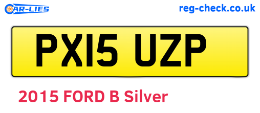 PX15UZP are the vehicle registration plates.