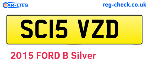 SC15VZD are the vehicle registration plates.