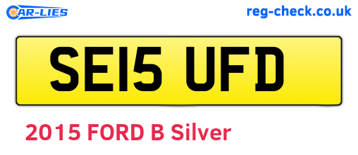 SE15UFD are the vehicle registration plates.