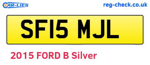 SF15MJL are the vehicle registration plates.