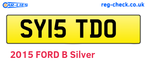 SY15TDO are the vehicle registration plates.