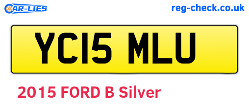 YC15MLU are the vehicle registration plates.