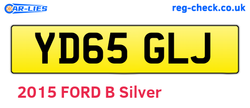 YD65GLJ are the vehicle registration plates.