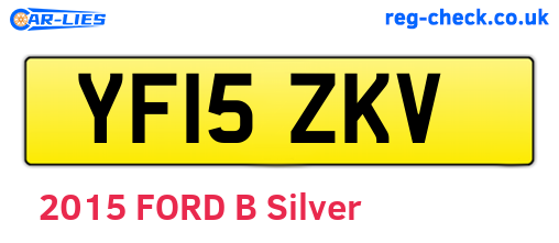YF15ZKV are the vehicle registration plates.