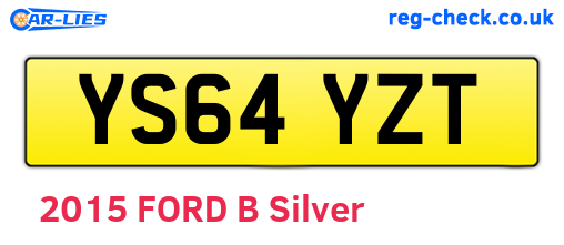 YS64YZT are the vehicle registration plates.