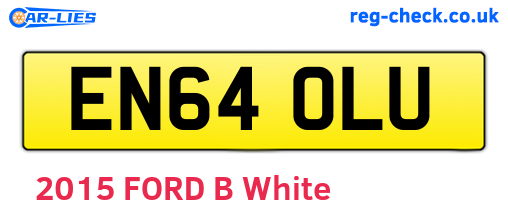 EN64OLU are the vehicle registration plates.