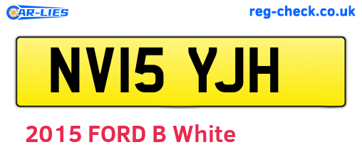 NV15YJH are the vehicle registration plates.