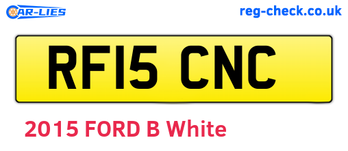 RF15CNC are the vehicle registration plates.