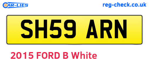 SH59ARN are the vehicle registration plates.