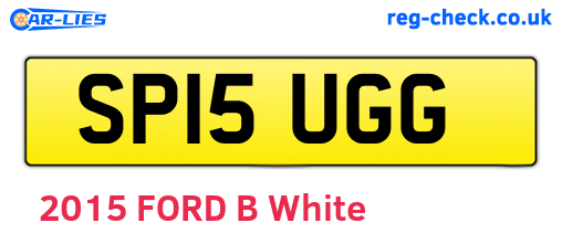 SP15UGG are the vehicle registration plates.