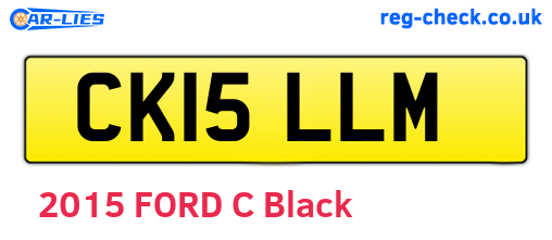 CK15LLM are the vehicle registration plates.