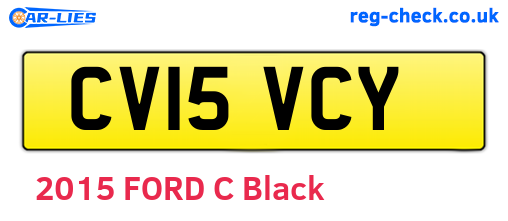 CV15VCY are the vehicle registration plates.