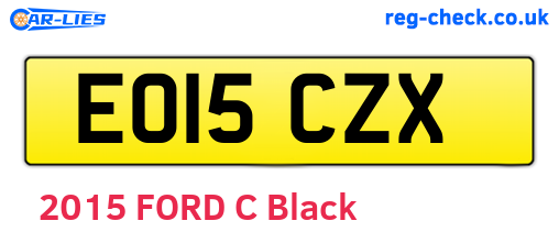 EO15CZX are the vehicle registration plates.