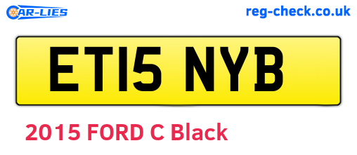 ET15NYB are the vehicle registration plates.