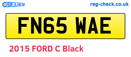 FN65WAE are the vehicle registration plates.