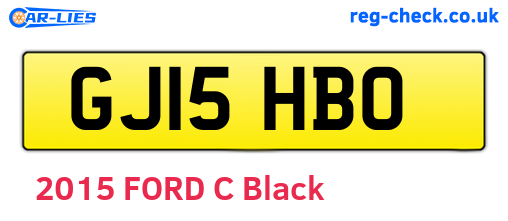 GJ15HBO are the vehicle registration plates.