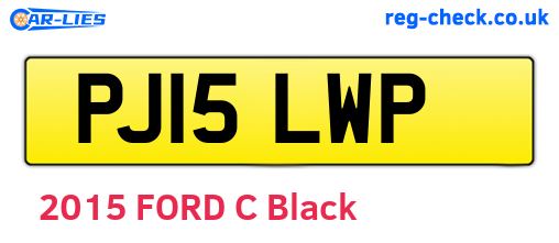 PJ15LWP are the vehicle registration plates.
