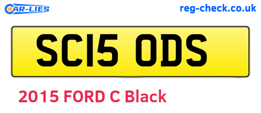 SC15ODS are the vehicle registration plates.