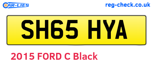 SH65HYA are the vehicle registration plates.