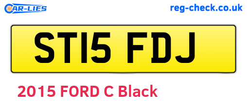 ST15FDJ are the vehicle registration plates.