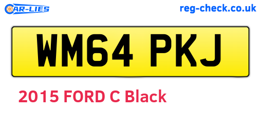 WM64PKJ are the vehicle registration plates.