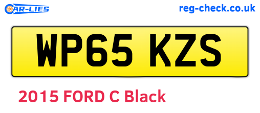 WP65KZS are the vehicle registration plates.