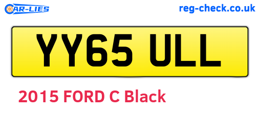YY65ULL are the vehicle registration plates.