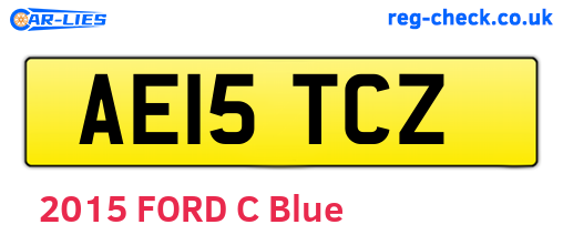 AE15TCZ are the vehicle registration plates.