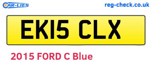 EK15CLX are the vehicle registration plates.
