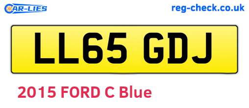 LL65GDJ are the vehicle registration plates.