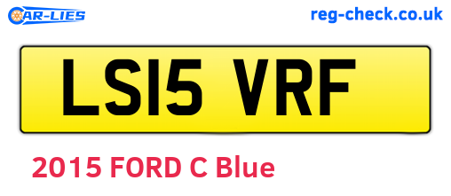 LS15VRF are the vehicle registration plates.