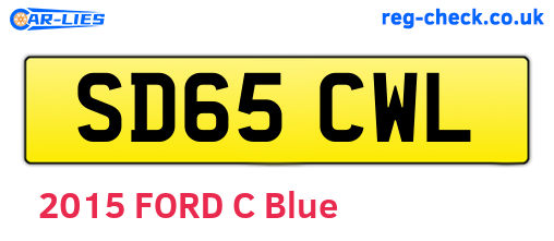 SD65CWL are the vehicle registration plates.