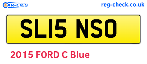 SL15NSO are the vehicle registration plates.