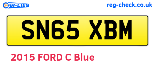 SN65XBM are the vehicle registration plates.