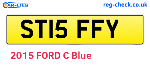 ST15FFY are the vehicle registration plates.