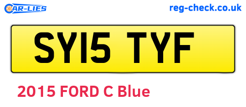 SY15TYF are the vehicle registration plates.