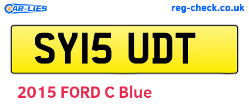 SY15UDT are the vehicle registration plates.