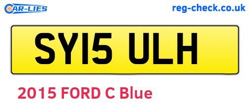 SY15ULH are the vehicle registration plates.