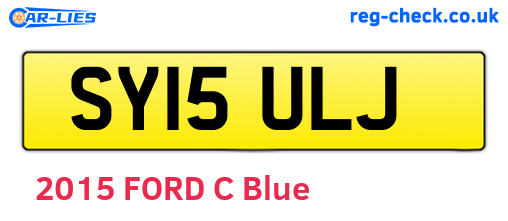 SY15ULJ are the vehicle registration plates.
