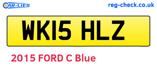 WK15HLZ are the vehicle registration plates.