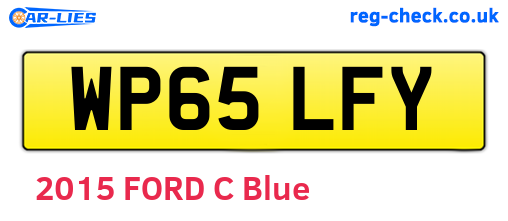 WP65LFY are the vehicle registration plates.