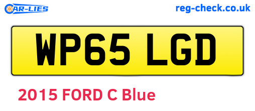 WP65LGD are the vehicle registration plates.