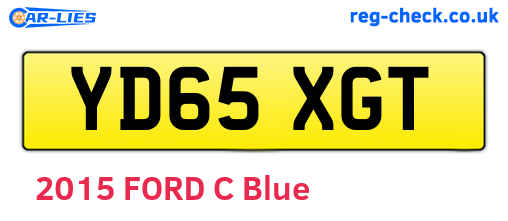 YD65XGT are the vehicle registration plates.
