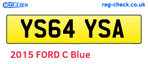 YS64YSA are the vehicle registration plates.